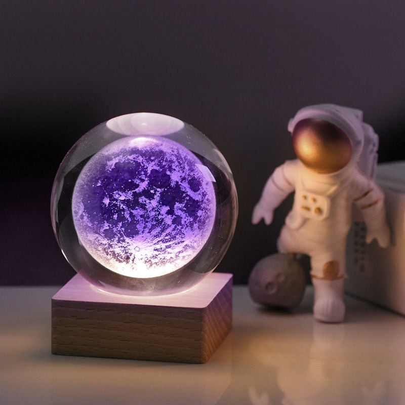 CosmicCrystal - 3D Kristallen Universum - LED Nachtlamp - Uniek en Rustgevend