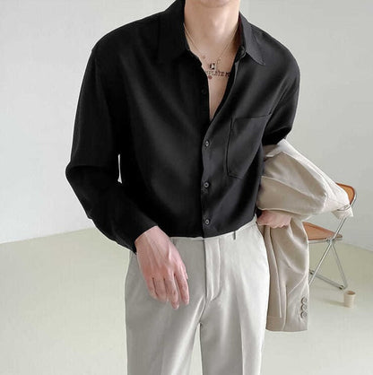 Old Money Heren Shirt - Lange Mouwen en Casual Look