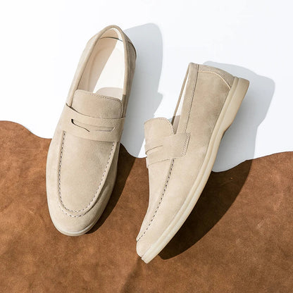 Zachte suede Loafers - Luxe en Moderne Heren Instappers