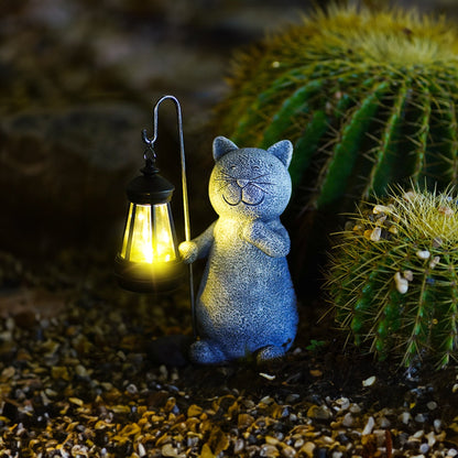 CatGlow Tuinlamp - Charmante Staande Kat Verlichting voor Buiten