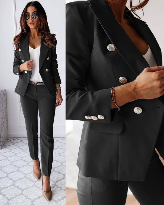 Elina set - Elegant 2-Delig Damespak Met Blazer & Broek