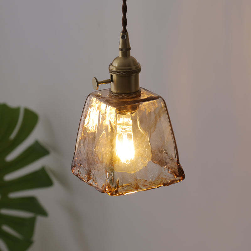 Retro Vintage Hanglamp - Goud Metaal Glas voor Woon/Eetkamer