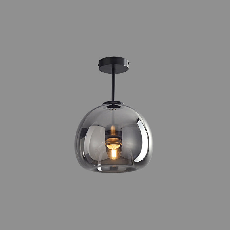 Ronde Bol Plafondlamp Goud/Zwart - Luxe Woonkamer Lamp