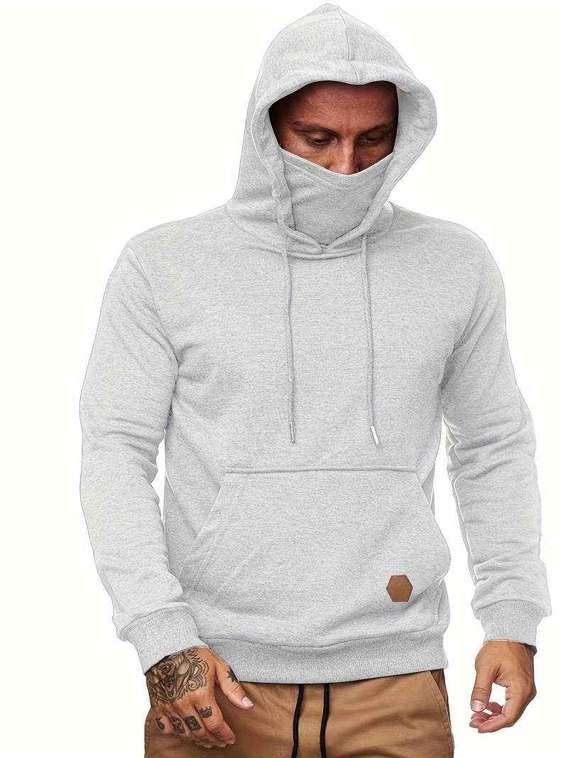 Comfortabele hoodie met nekwarmer voor Heren