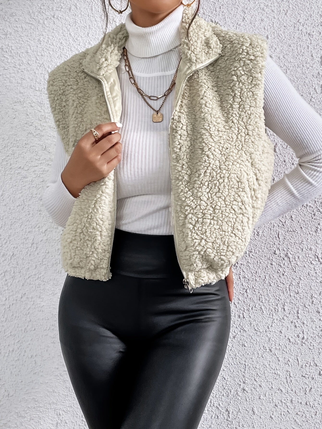 Teddy Vrouwen Gilet - Elegante dameskleding vest