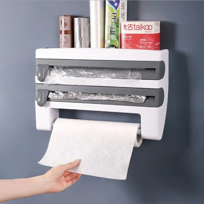 CleanWrap - Dispenser voor Folie en Handdoekjes - Handig en Efficient Keukenhulp