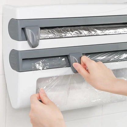 CleanWrap - Dispenser voor Folie en Handdoekjes - Handig en Efficient Keukenhulp