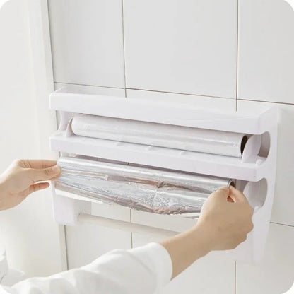 CleanWrap - Dispenser voor Folie en Handdoekjes - Handig en Efficient Keukenhulp