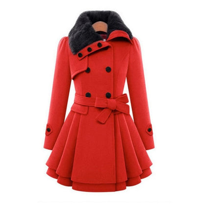 Trendy Winterjas Dames - Wollen en dik materiaal