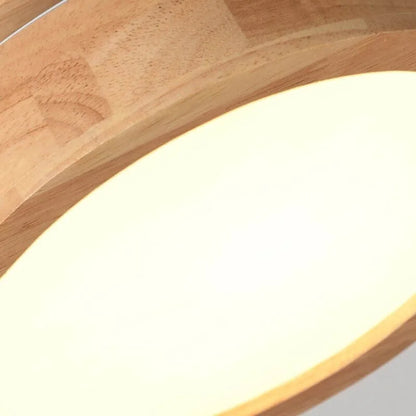 Elegante Plafondlamp - Ronde Houten Huis Verlichting