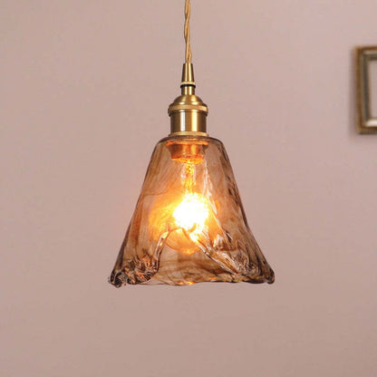 Retro Vintage Hanglamp - Goud Metaal Glas voor Woon/Eetkamer