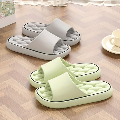 PlushWalk Badslippers - Dikke Zachte Zool - Comfort en Ontspanning - Anti-slip