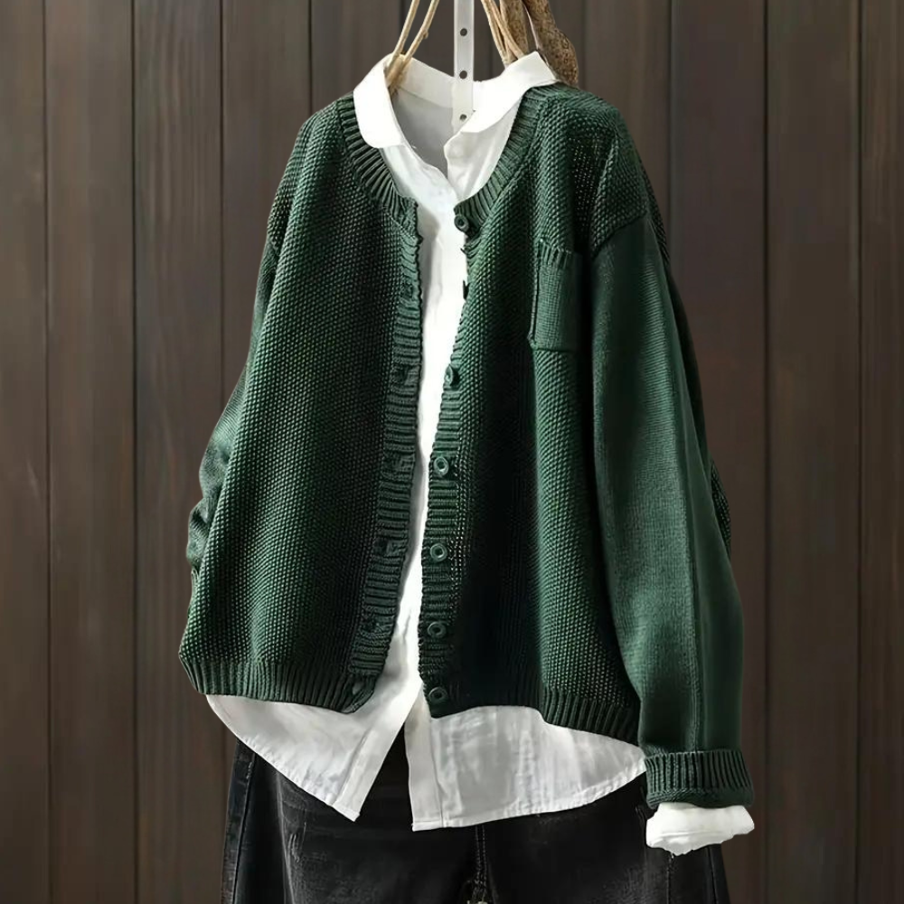 Elegance Cardigan Met Knopen - Dames vest