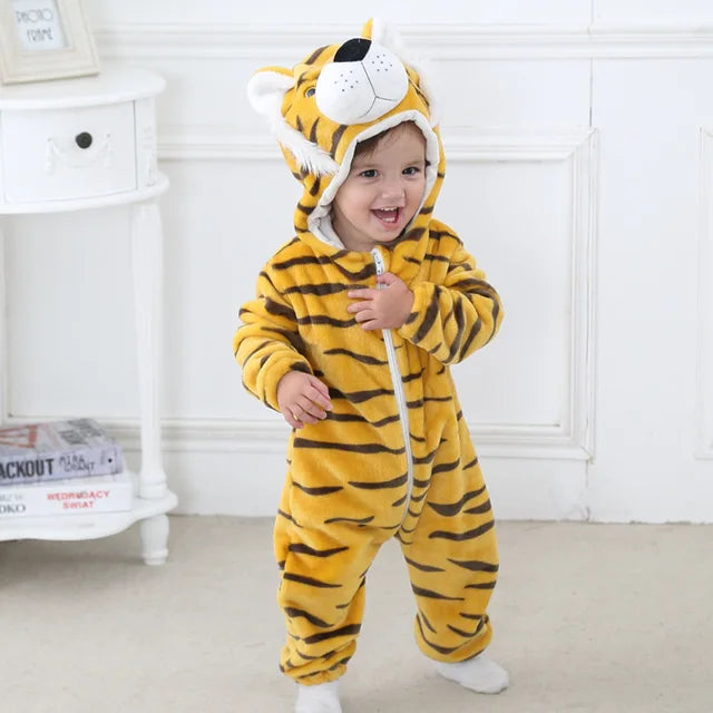 TinyBeasts - Dierlijke Baby Onesies, Super Zacht en Knuffelbaar