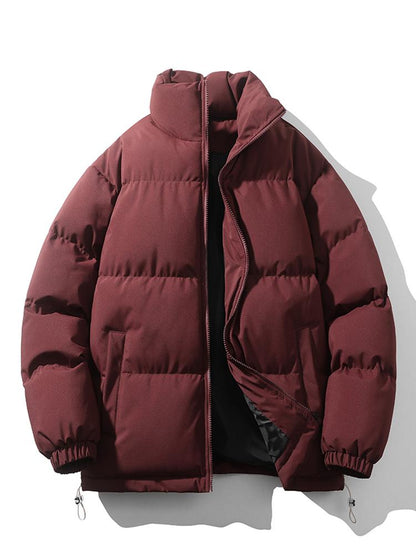 Stijlvolle Heren puffer jas - Gewatteerde oversized mode