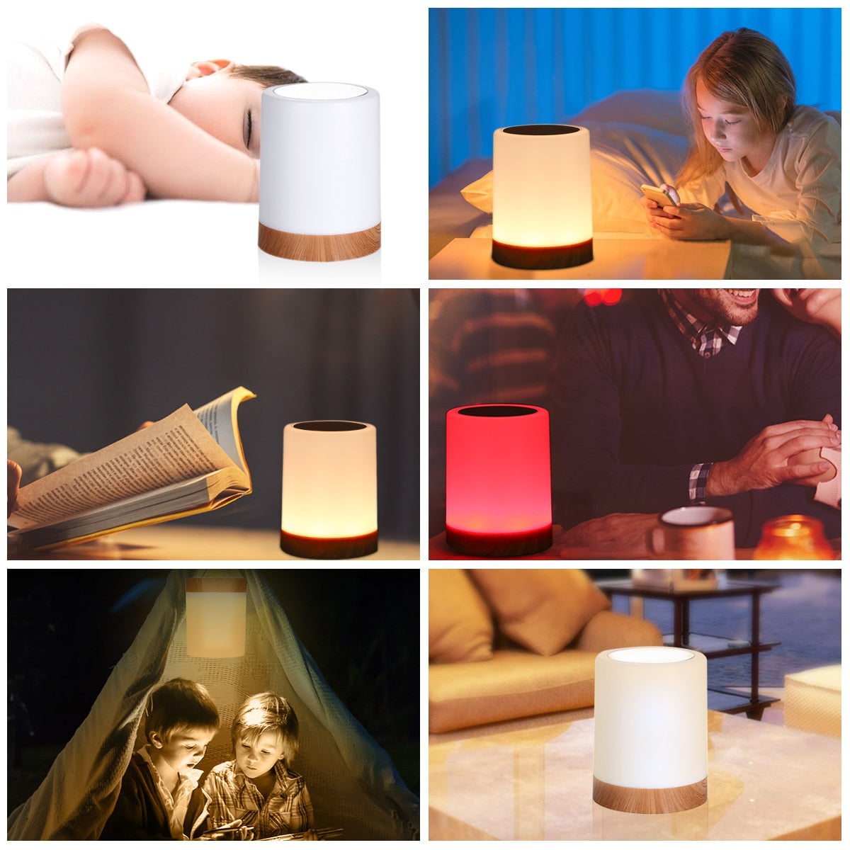 Magictouch Lamp - Luxe Dimbare Nachtlamp - Strak Design & Sfeervolle Verlichting