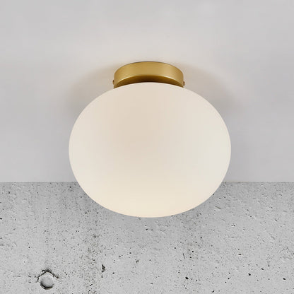 Elegante Bol Plafondlamp - Sfeervolle Verlichting - Opaal en Doorzichtig