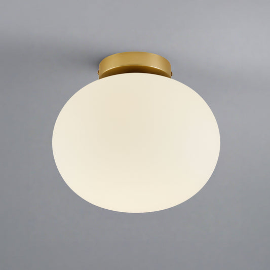 Elegante Bol Plafondlamp - Sfeervolle Verlichting - Opaal en Doorzichtig