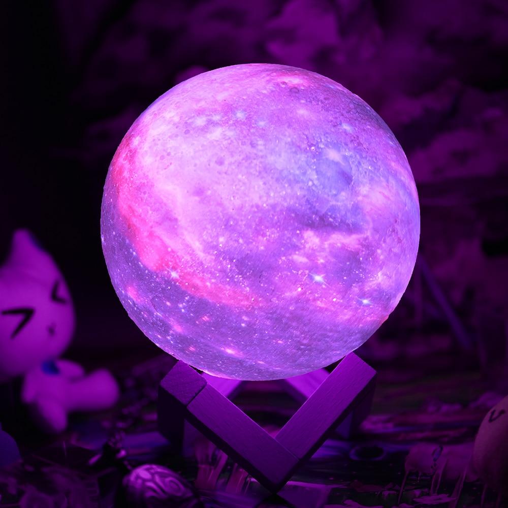 CosmicMoon Lamp - Galaxy Maanlamp - Tafellamp - Uniek Design - Rustgevende Sfeer