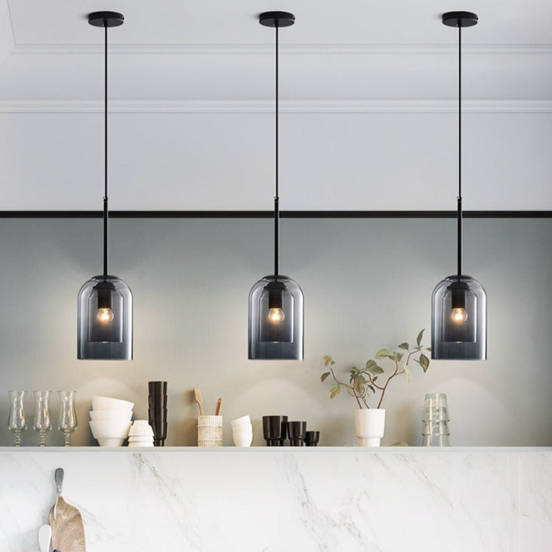 Dubbel Glas Hanglamp - Luxe en Stijlvolle woonkamer Lamp