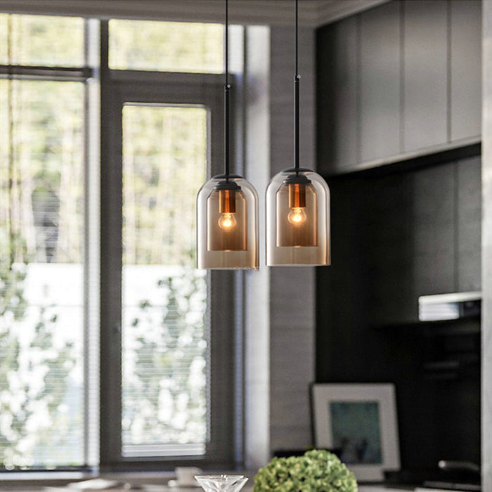 Dubbel Glas Hanglamp - Luxe en Stijlvolle woonkamer Lamp