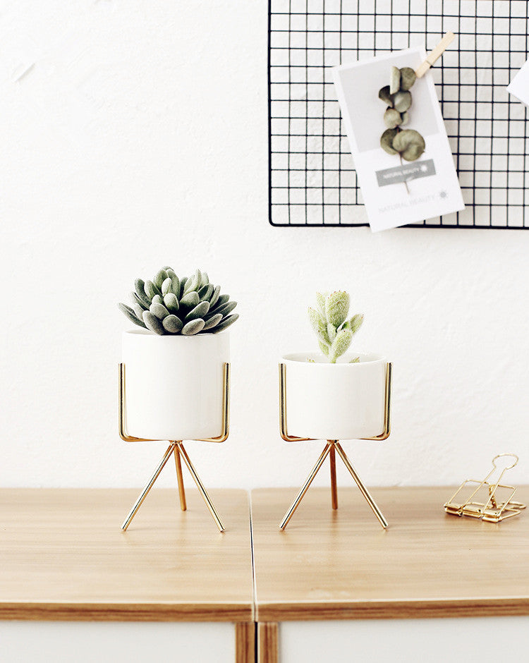 NordicBloom - Scandinavische Tripod Bloempot - Minimalistisch Design