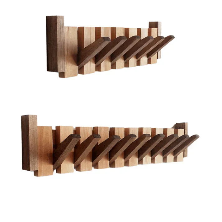 Houten Piano Kapstok - Elegante Uitklapbare stokken