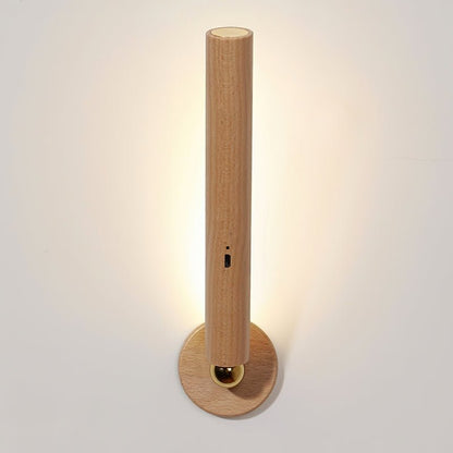 EcoGlow - 360 Graden Houten Wandlamp - Vintage Stijl - Duurzaam Hout