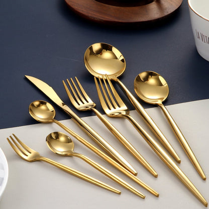 RoyalGlimmer - Gouden Bestek Set - Chic en Verfijnd - Perfect voor Formele Eten